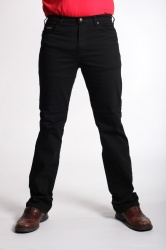 STOCK # 183 RIVER ROAD STRETCH BLACK JEAN SIZES 32-54